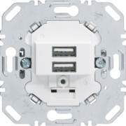 USB Ladesteckdose 230V 2fach 3A polarweiß 260209 
