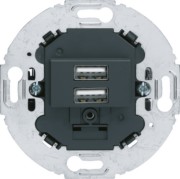 USB Ladesteckdose 230V 2fach 3A anthrazit 260215 