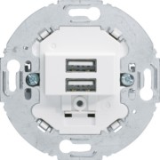USB Ladesteckdose 230V 2fach 3A polarweiß 260219 
