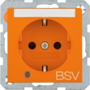 Steckdose Schuko Aufdr.BSV,S.1 or gl. 41108924 