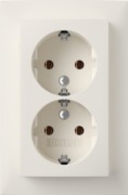 SCHUKO-Doppelsteckdose Abdeckplatte pws-mt 47741909 