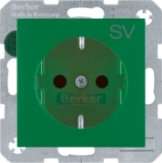 SCHUKO-Steckdose grün matt 47231903 