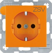 SCHUKO-Steckdose orange matt 47231907 