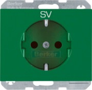 SCHUKO-Steckdose grün glänzend 47357113 