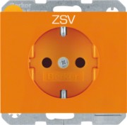 SCHUKO-Steckdose orange glänzend 47357114 