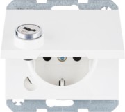 SCHUKO-Steckdose polarweiß glänzend 41637009 