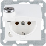 SCHUKO-Steckdose polarweiß matt 47631909 