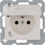 Steckdose m. Erdstift polarweiß matt 6768111909 