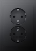 Doppelsteckdose SCHUKO K.1 anthr matt lack. 47597006 