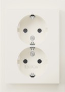 Doppelsteckdose SCHUKO K.1 polarweiß glänz. 47597009 