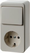 Kombination/Steckdose ws Wippschalter, AP 479640 