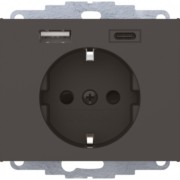 Steckdose SCHUKO/USB anth matt, lackiert 48047006 