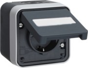 Steckdose Schutzkontakt grau matt 47413525 