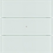Tastsensor 3fach Glas polarweiß 75163090 