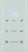 Touchsensor 3fach Glas polarweiß 75643150 