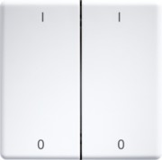 Doppelwippe lasergraviert f.55x55mm rws/glänz DW-FT55-wg+IO 