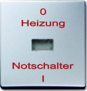 Wippe alu Heizung-Notschalter 2102 H-33 