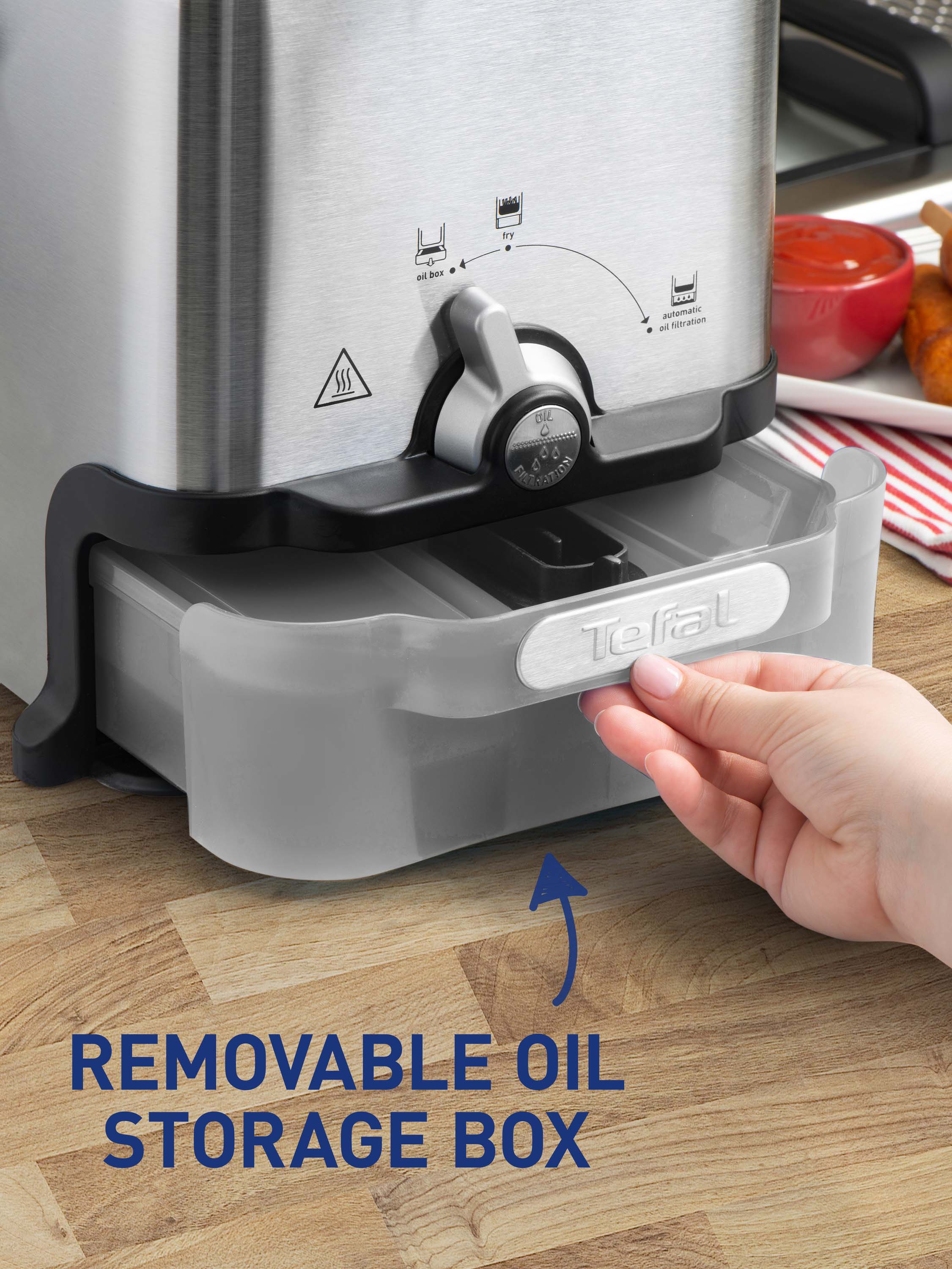 Tefal Fritteuse | Compact TEF Oleoclean E-PARTNER Webshop FR7016 eds