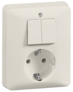 Kombination ws Schalter/Steckdose H 80.6685 W 