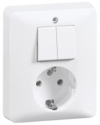 Kombination rws Schalter/Steckdose H 80.6685.02 
