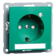 Steckdose SCHUKO grün Beschriftungsf. LED D 20.6511.422LED/4NA 