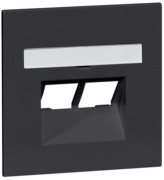 Abdeckung UAE-Steckdose, sw D 20.610.193 UAE/2NA 