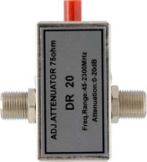 Dämpfungsregler regelbar 0-20dB KR DR 20 