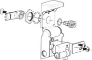 Adapteraufsatz DIN-Profilhalbzylin. NSYAEDLDINS3D 