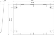 Regenschutzdach 1200x400 NSYSC1240 