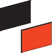 Leerschild sw/rt 18x27 ZBY5101 