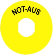 Not-Halt-Schild D=90 rund gelb ZBY8230 