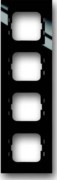 Rahmen 4-fach schwarz 1724-281/11 