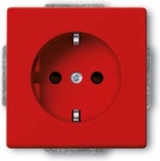 SCHUKO Steckdosen-Einsatz rot RAL3020 20 EUCKS-12-82-101 