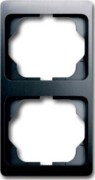 Rahmen 2-fach platin, senkr.,alpha 1732 KA-20 