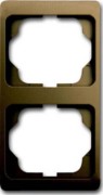 Rahmen 2-fach bronze, senkr. alpha 1732 KA-21 