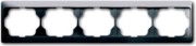 Rahmen 5-fach platin, waager.alpha 1725 KA-20 
