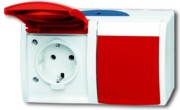 Schuko-Steckdose 2f. waagerecht 20/2 EW/DVN-53 