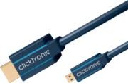 Clicktronic Micro-HDMI-Adapterkabel 2m,Ethernet 70328 