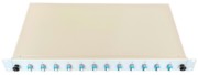 Spleissbox ausziehbar 19" 12xLCd OM3 AQUA 442405-12SA 