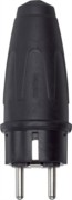Gummi-SCHUKO-Stecker sw 16A AC 250V 122151 