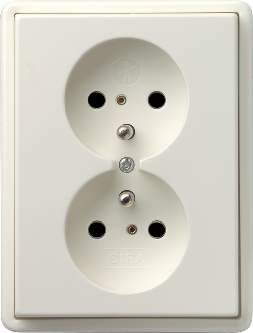 Doppelsteckdose CEBEC rws S-Color 079540 