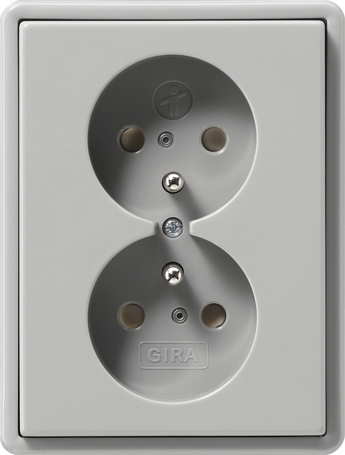 Doppelsteckdose CEBEC gr S-Color 079542 