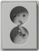 Doppelsteckdose CEBEC gr S-Color 079542 