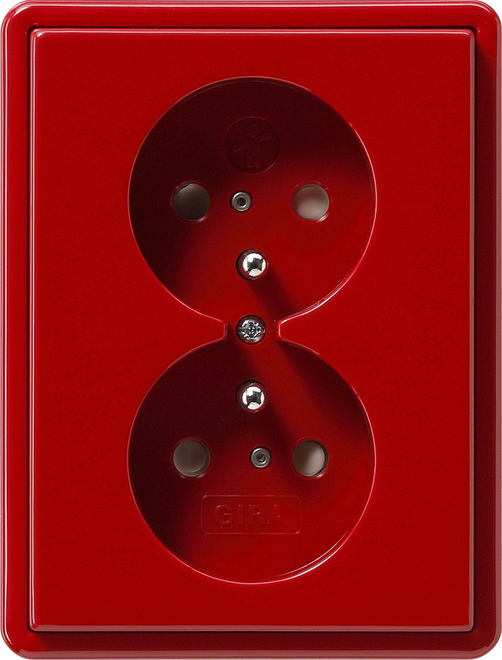Doppelsteckdose CEBEC rt S-Color 079543 