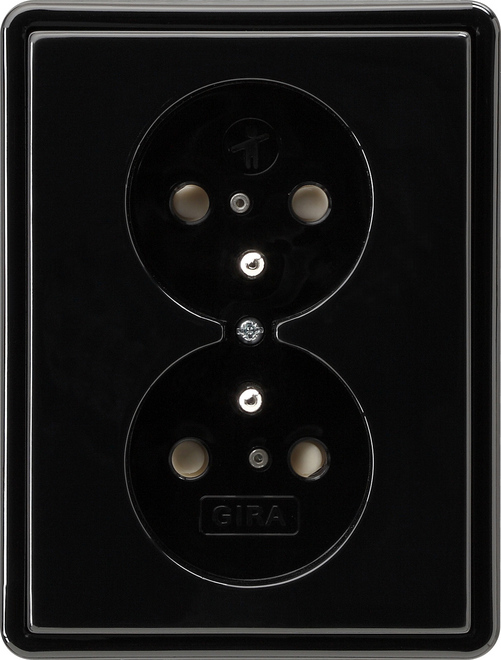 Doppelsteckdose CEBEC sw S-Color 079547 