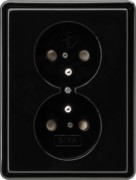 Doppelsteckdose CEBEC sw S-Color 079547 