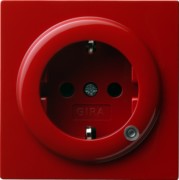Schuko-Steckdose rt m.Beleucht., S-Color 018243 