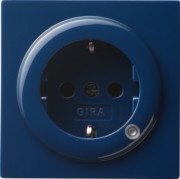 Schuko-Steckdose bl m.Beleucht., S-Color 018246 