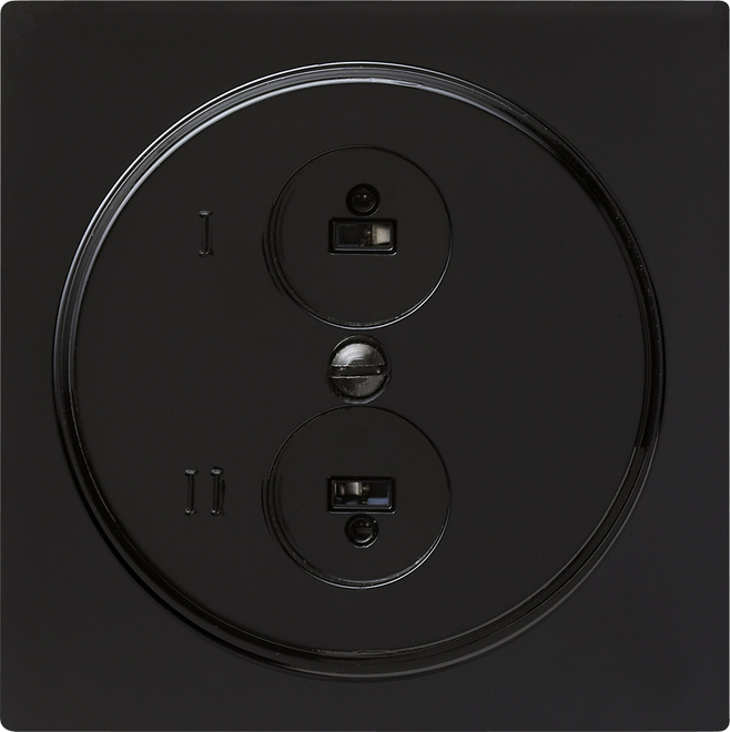 Stereo-Steckdose sw S-Color 040247 