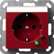 Schuko-Steckdose rt/gl m.Überspann.schutz 045102 